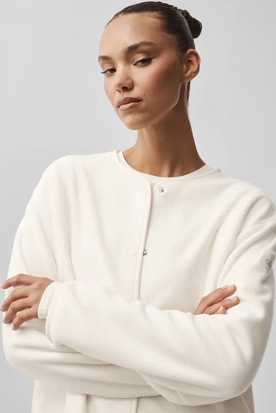 Polar Fleece Take Note Jacket - Ivory