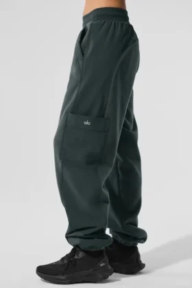 Polar Fleece Wintry Mix Pant – Charcoal Green