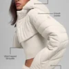 Quilted Starlight Puffer Shrug - Bone