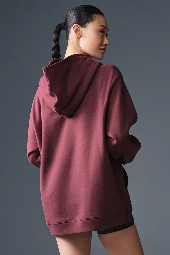 Renown Heavy Weight Hoodie - Burgundy Truffle