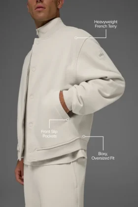 Renown Varsity Jacket – Bone