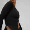 Ribbed Stardust Long Sleeve - Black