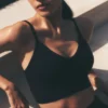 Seamless Modal Ribbed Delight Bralette - Black
