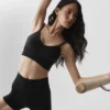 Seamless Modal Ribbed Delight Bralette - Black