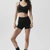 Seamless Modal Ribbed Delight Bralette - Black