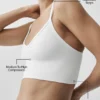 Seamless Modal Ribbed Delight Bralette - White
