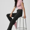 Seamless Pointelle Mock Neck Short Sleeve - Vintage Pink