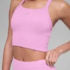 Seamless Ribbed Favorite Bra Tank - Candy Heart Pink