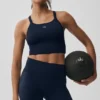 Seamless Ribbed Favorite Bra Tank - Navy