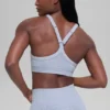 Seamless Two Tone Rib Bra - Winter Frost Heather