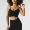 Seamless Winter Warm Plush Delight Bra - Black