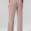 Semi-Sheer Delicate Lounge Flare Pant - Taupe