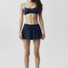Semi-Sheer Golden Hour Mid-Rise Short - Navy