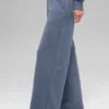 Serenity Wide Leg Sweatpant - Bluestone