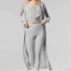 Sheer Cashmere Long Cardigan - Athletic Heather Grey