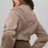 Sherpa Cropped Slope Side Jacket - Chai Latte