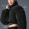 Sherpa Main Act Corset Puffer - Black
