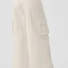 Show off Cargo Wide Leg Trouser (Long) - Ivory