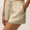 Silk Blend Radiance Short - Sandy Beige