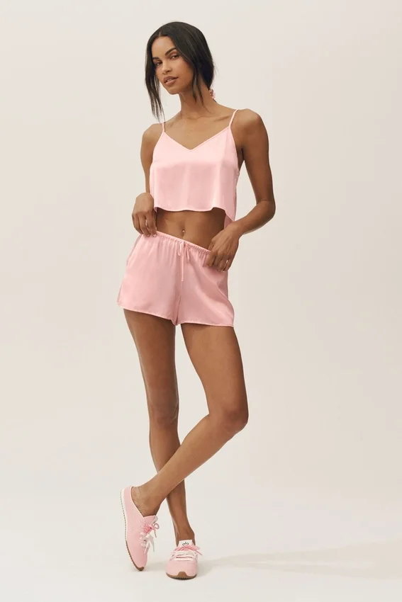 Silk Blend Radiance Short - Sundrenched Pink