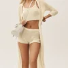 Silk Cashmere Heatwave Long Cardigan - Sandy Beige