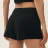 Silk Cashmere Mid-Rise Heatwave Short - Black