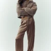 Silk Luminous Pant (Long) - Alpine Cocoa