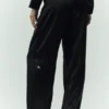 Silk Luminous Pant (Long) - Black