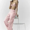 Silk Luminous Pant (Regular) - Pink Champagne