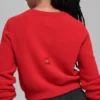 Snuggle up Sweater Cropped Cardigan - Bright Red