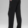 Snuggle up Sweater High-Waist Wide Leg Pant - Black