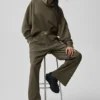 Hazy Mock Neck Pullover - Olive Tree