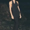 Summer Soiree Halter Maxi Dress - Black