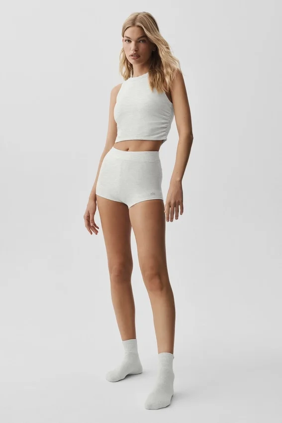 Sway My Way Micro Short - White Heather
