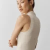 Sweater Knit Unwind Sleeveless Top - Oatmeal Heather