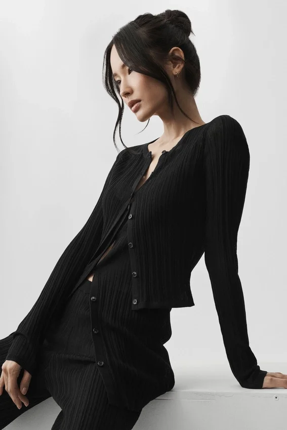 Sweater Sunlit Cardigan - Black