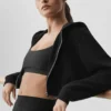 Sweet Escape Zip up Hoodie - Black