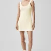Tennis Club Sweater Knit Dress - Oatmeal/White