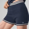 Tennis Club Sweater Knit Hot Short - Navy/Ivory