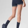Tennis Club Sweater Knit Hot Short - Navy/Ivory