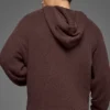 Textured Knit Hoodie - Brownstone