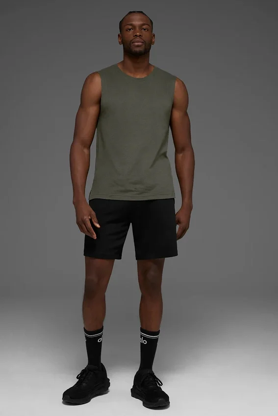 The Triumph Muscle Tank - Stealth Green