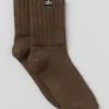 Unisex Half-Crew Scrunch Sock - Espresso