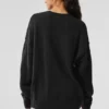 Unisex Wool Cashmere New Class Crewneck Sweater - Black