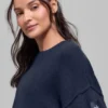Unisex Wool Cashmere New Class Crewneck Sweater - Navy