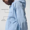 Vantage Nylon Ripstop Track Jacket - Seashell Blue