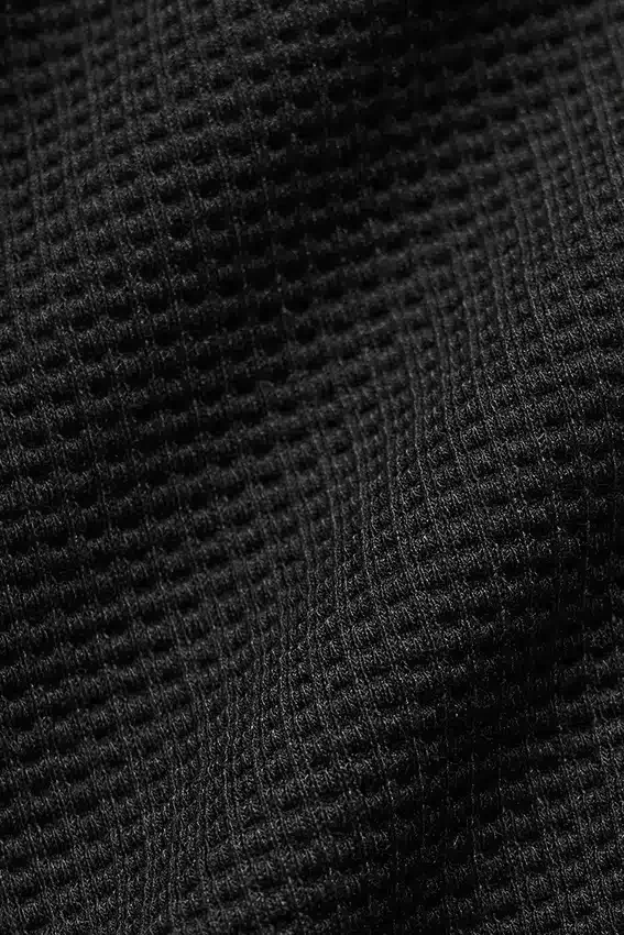 Waffle Lounge Hoodie - Black