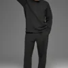Waffle Lounge Jogger - Black