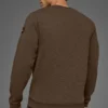 Waffle Lounge Long Sleeve Crew - Espresso