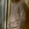 Waffle Lounge Long Sleeve Crew - Gravel